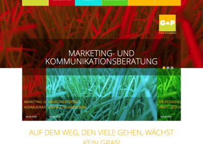 Letztes Projekt: G&P, Grafik und Produktion Bonn